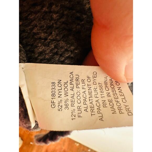 GREY Gray Sleeveless Turtleneck Wool Alpaca Blend  Loose Fitting Sweater sz XL - Picture 2 of 7